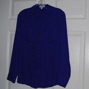 Express Portofino Blouse Purple Medium